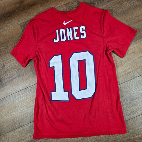Nike Mac Jones #10 New England Patriots T-Shirt Men’s Small Red NFL Football Tee - Picture 6 of 6